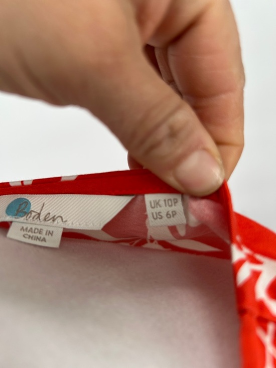 Boden Women Rosamund Garden Floral Fit and Flare Dress Midi Dress Size 6P - Picture 2 of 10